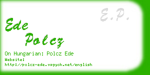 ede polcz business card